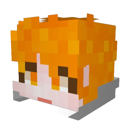 badspin Minecraft avatar head, 3D render