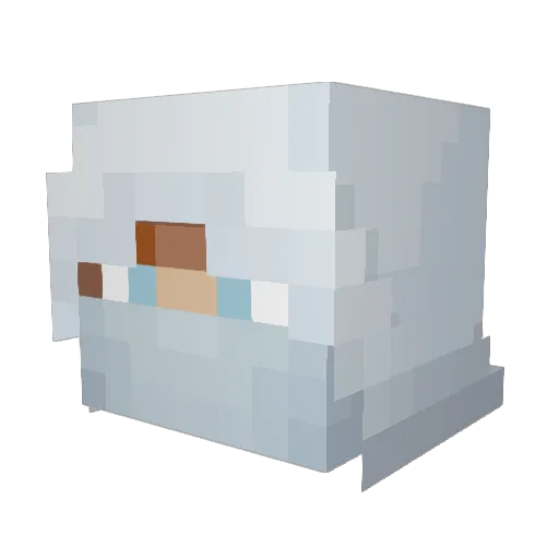 badstream Minecraft avatar head, 3D render