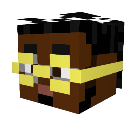 badvur Minecraft avatar head, 3D render
