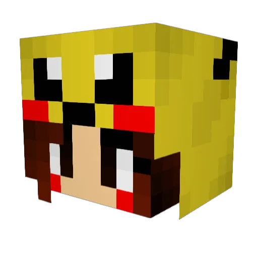 bady123456 Minecraft avatar head, 3D render