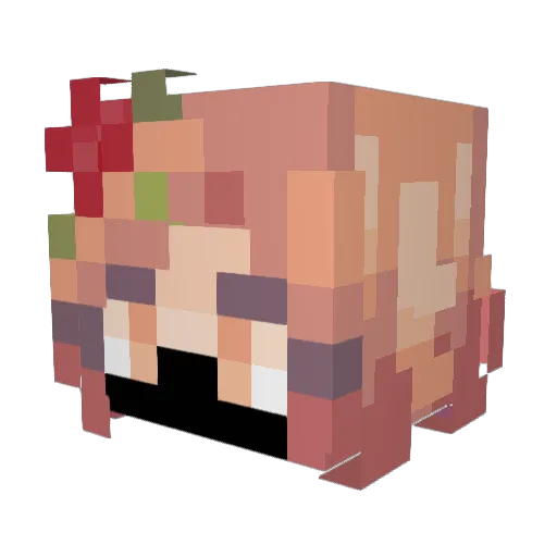 badyherz Minecraft avatar head, 3D render