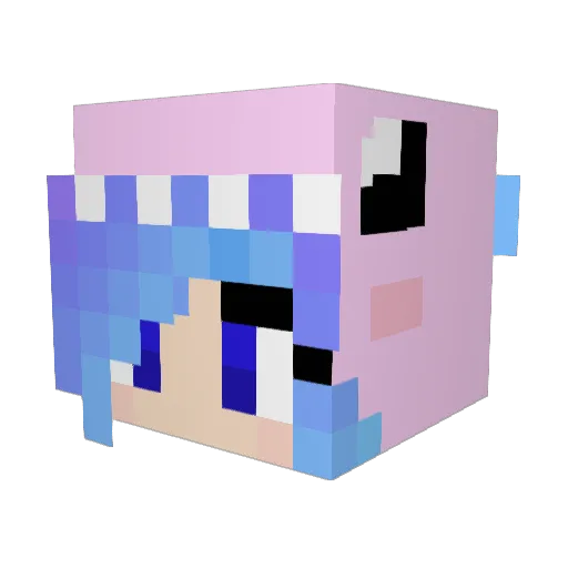 bae1210 Minecraft avatar head, 3D render