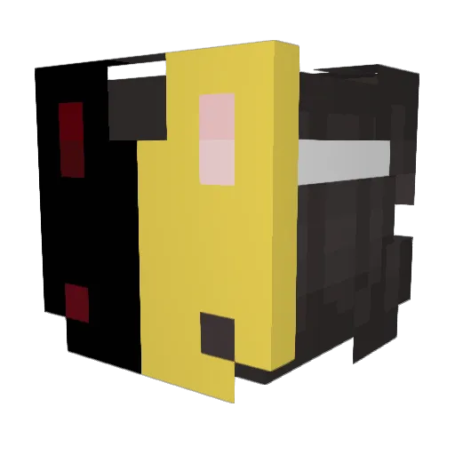 bae_beee Minecraft avatar head, 3D render