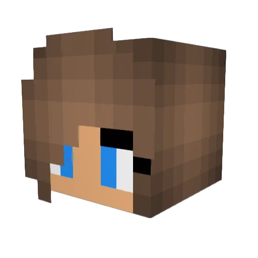 baeangie123 Minecraft avatar head, 3D render