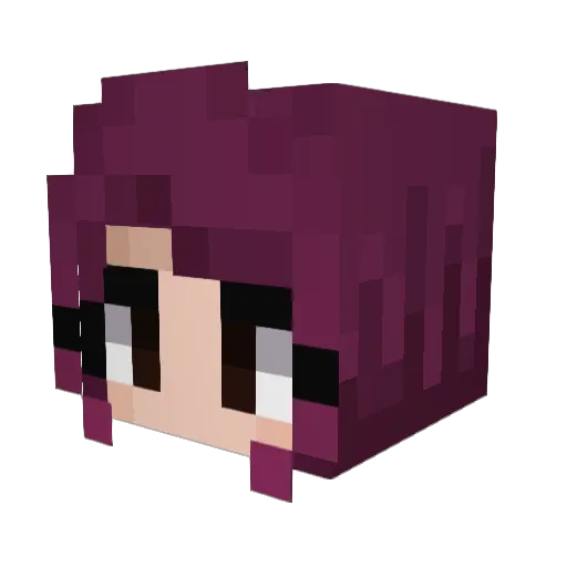 baeconatur Minecraft avatar head, 3D render