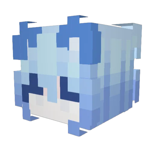 baeguts Minecraft avatar head, 3D render
