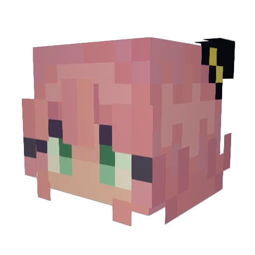 baeify Minecraft avatar head, 3D render
