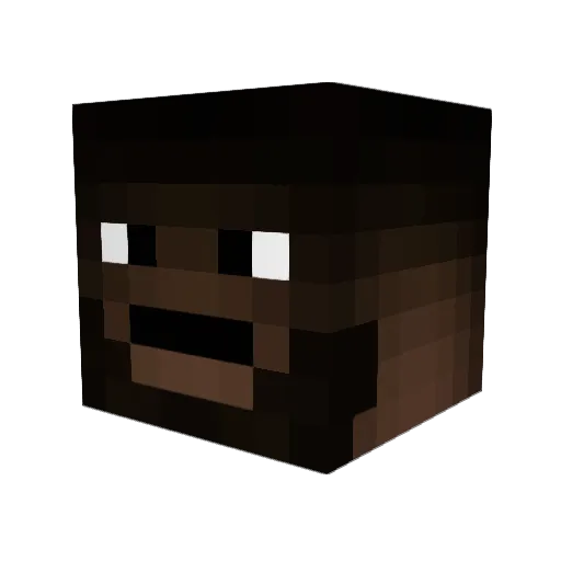 baeikjun Minecraft avatar head, 3D render