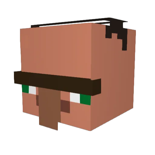 baejun_08 Minecraft avatar head, 3D render
