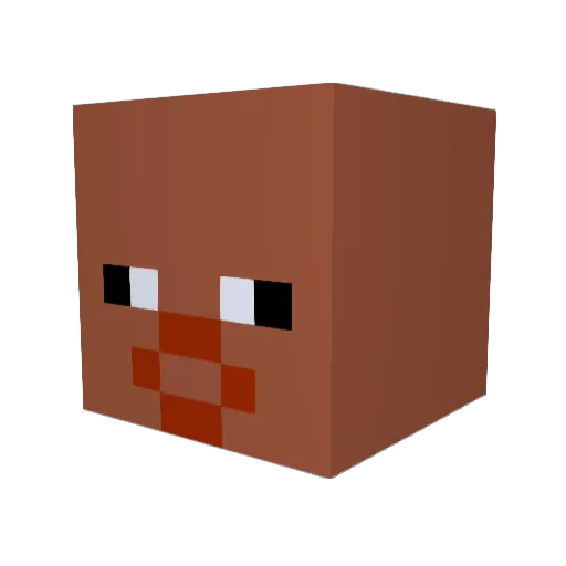 baeksh1090 Minecraft avatar head, 3D render
