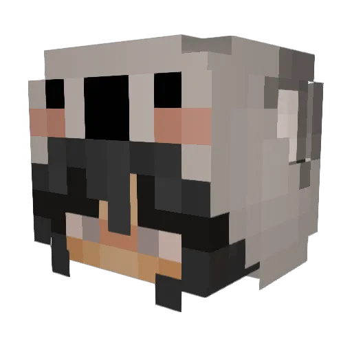 baela1906 Minecraft avatar head, 3D render