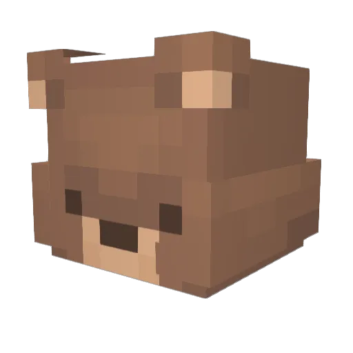 baenate Minecraft avatar head, 3D render