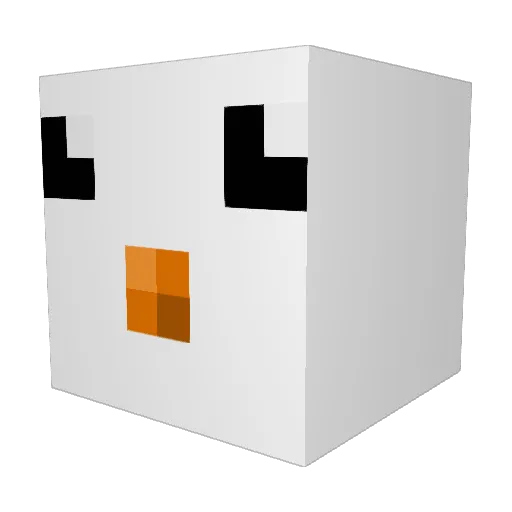 baepopcorn Minecraft avatar head, 3D render