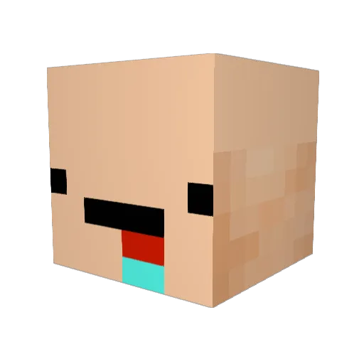 baf8923 Minecraft avatar head, 3D render