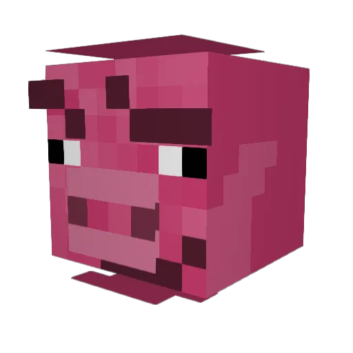baffffaaaa Minecraft avatar head, 3D render