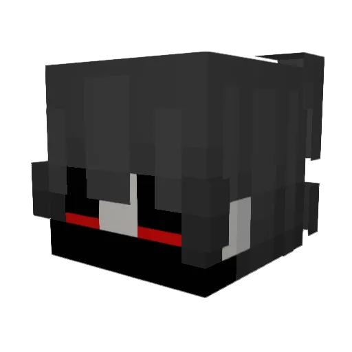 baffi1102 Minecraft avatar head, 3D render