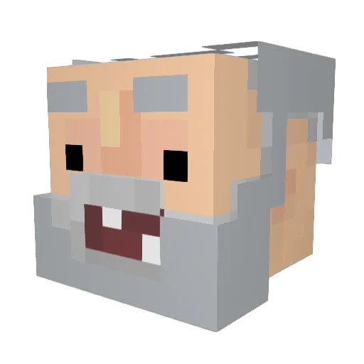 baffourayri Minecraft avatar head, 3D render