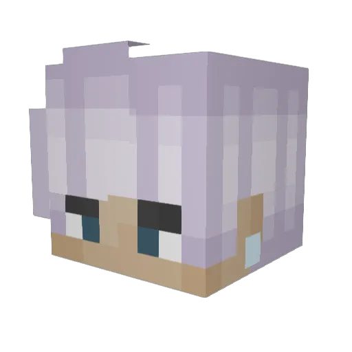 bafomeh Minecraft avatar head, 3D render