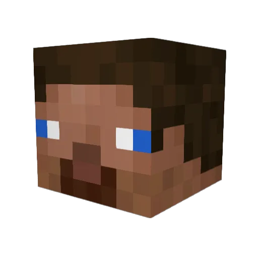 bag52 Minecraft avatar head, 3D render