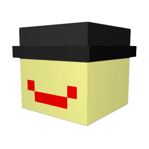 bagabolo Minecraft avatar head, 3D render