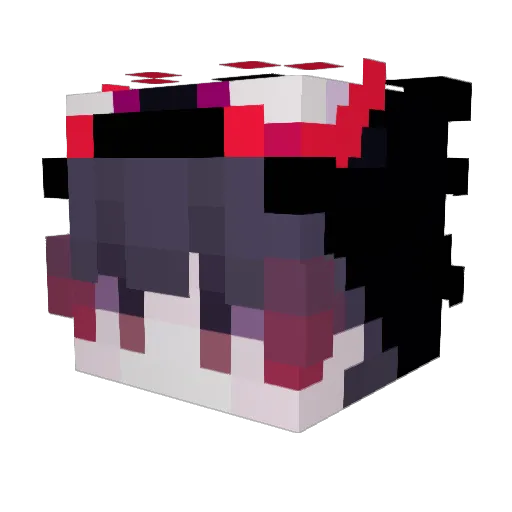 baganeti Minecraft avatar head, 3D render