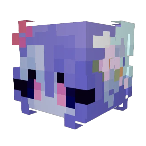 bagelcracker Minecraft avatar head, 3D render