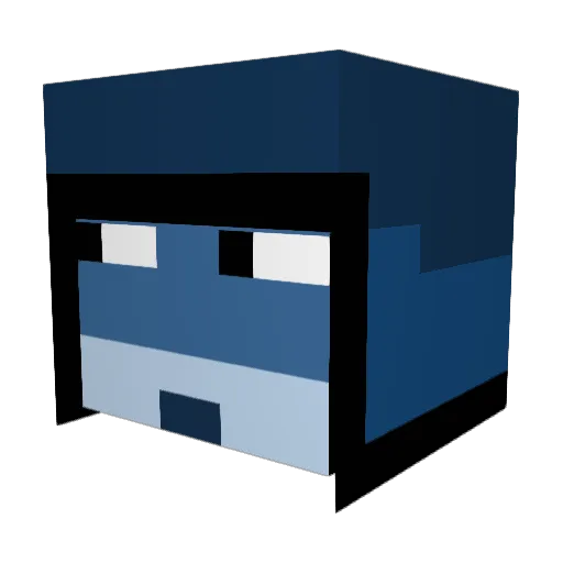 bagelgoat Minecraft avatar head, 3D render