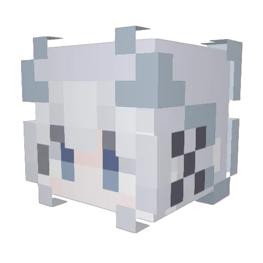 bagelsh Minecraft avatar head, 3D render