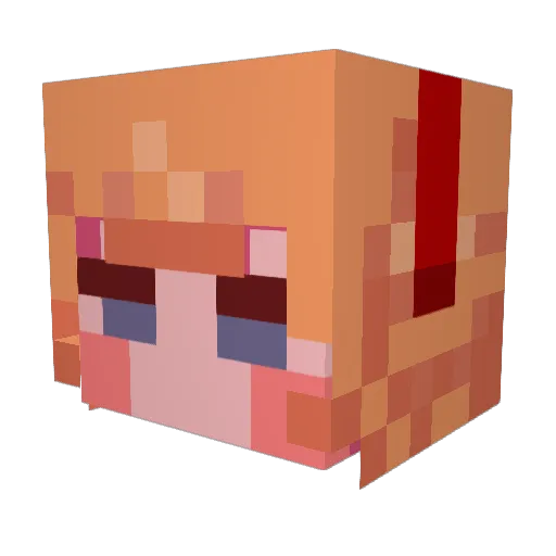bagelthegood Minecraft avatar head, 3D render