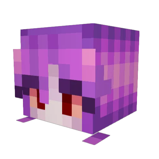 bageom Minecraft avatar head, 3D render