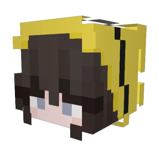 baggels Minecraft avatar head, 3D render