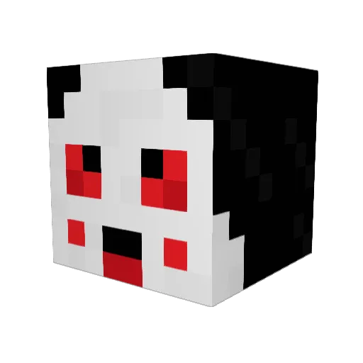 bagimark Minecraft avatar head, 3D render