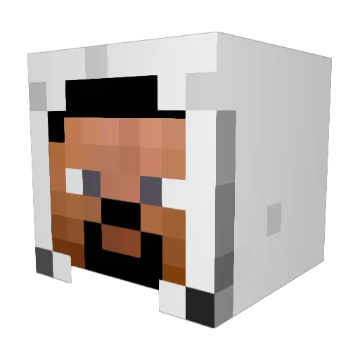bagirau Minecraft avatar head, 3D render