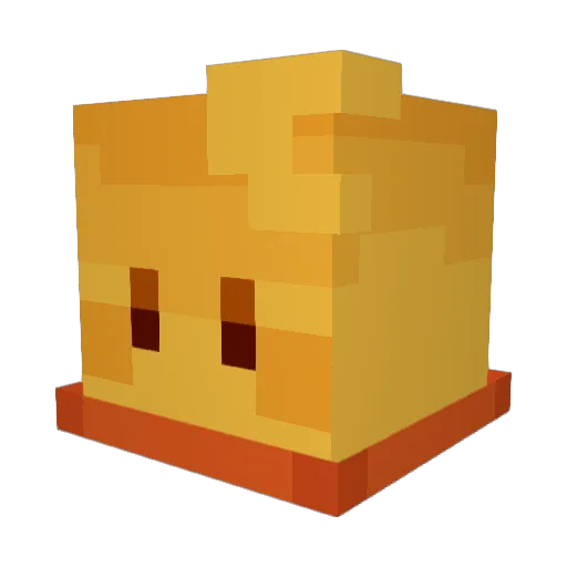 bagplants Minecraft avatar head, 3D render