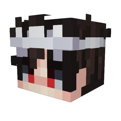 bagthewater Minecraft avatar head, 3D render