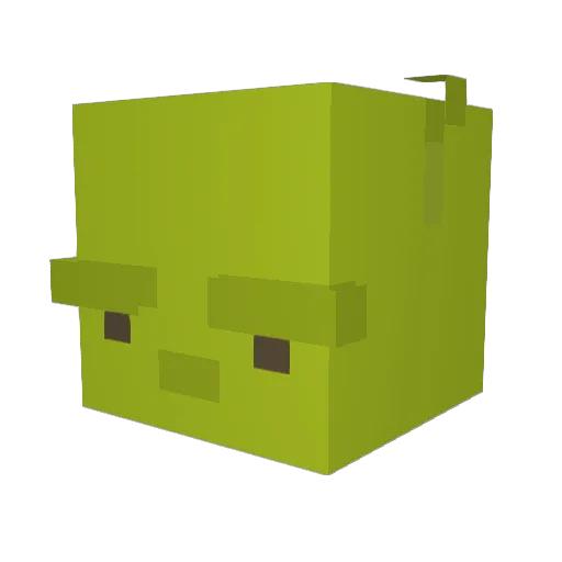 baguettesoup Minecraft avatar head, 3D render