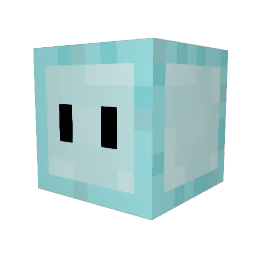 baguettewar Minecraft avatar head, 3D render