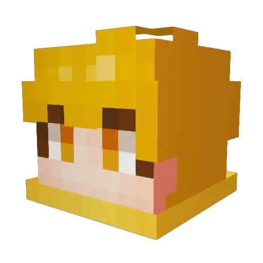 bagun_gunho Minecraft avatar head, 3D render