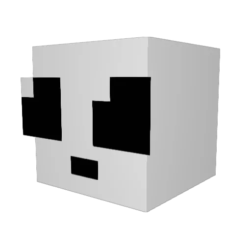 baharusta Minecraft avatar head, 3D render
