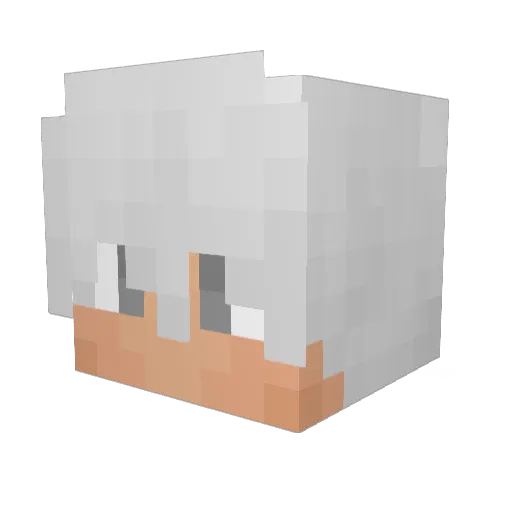 bahbe Minecraft avatar head, 3D render