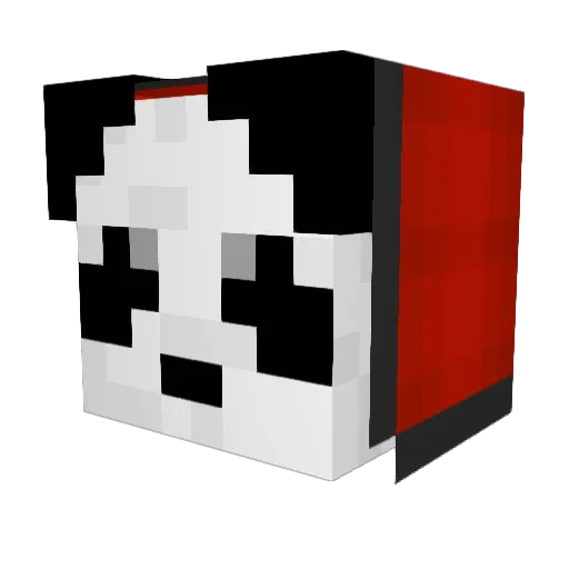 bahlish Minecraft avatar head, 3D render