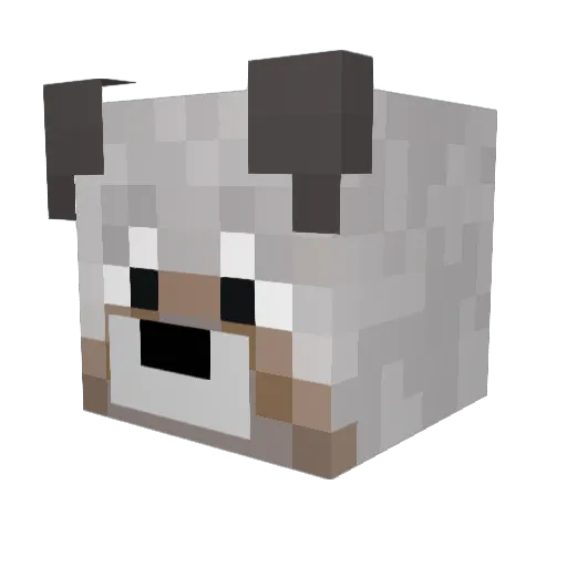bahyu Minecraft avatar head, 3D render