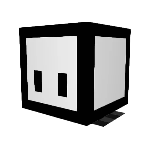 bai_milk Minecraft avatar head, 3D render