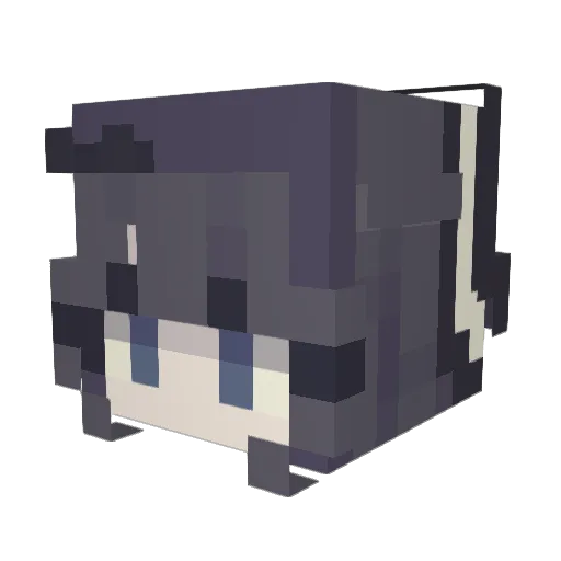 baibai0987 Minecraft avatar head, 3D render