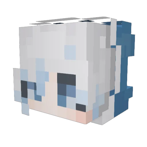 baigou12345 Minecraft avatar head, 3D render