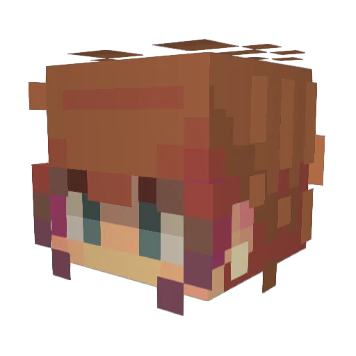 bailey707 Minecraft avatar head, 3D render