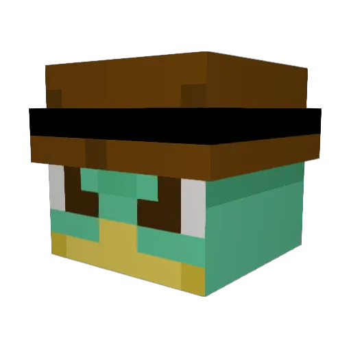 baileydabud Minecraft avatar head, 3D render