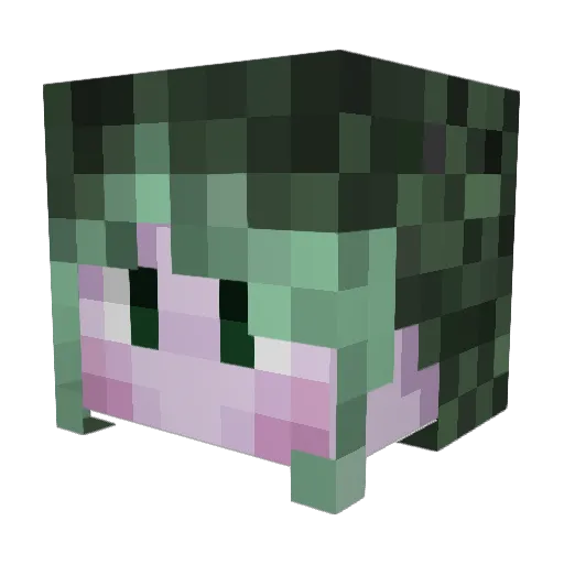 baiqu03 Minecraft avatar head, 3D render