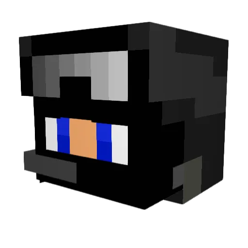 bair06 Minecraft avatar head, 3D render