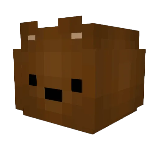 baireberry Minecraft avatar head, 3D render